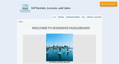 Desktop Screenshot of oceansidepaddleboard.com