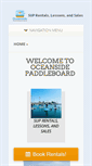 Mobile Screenshot of oceansidepaddleboard.com